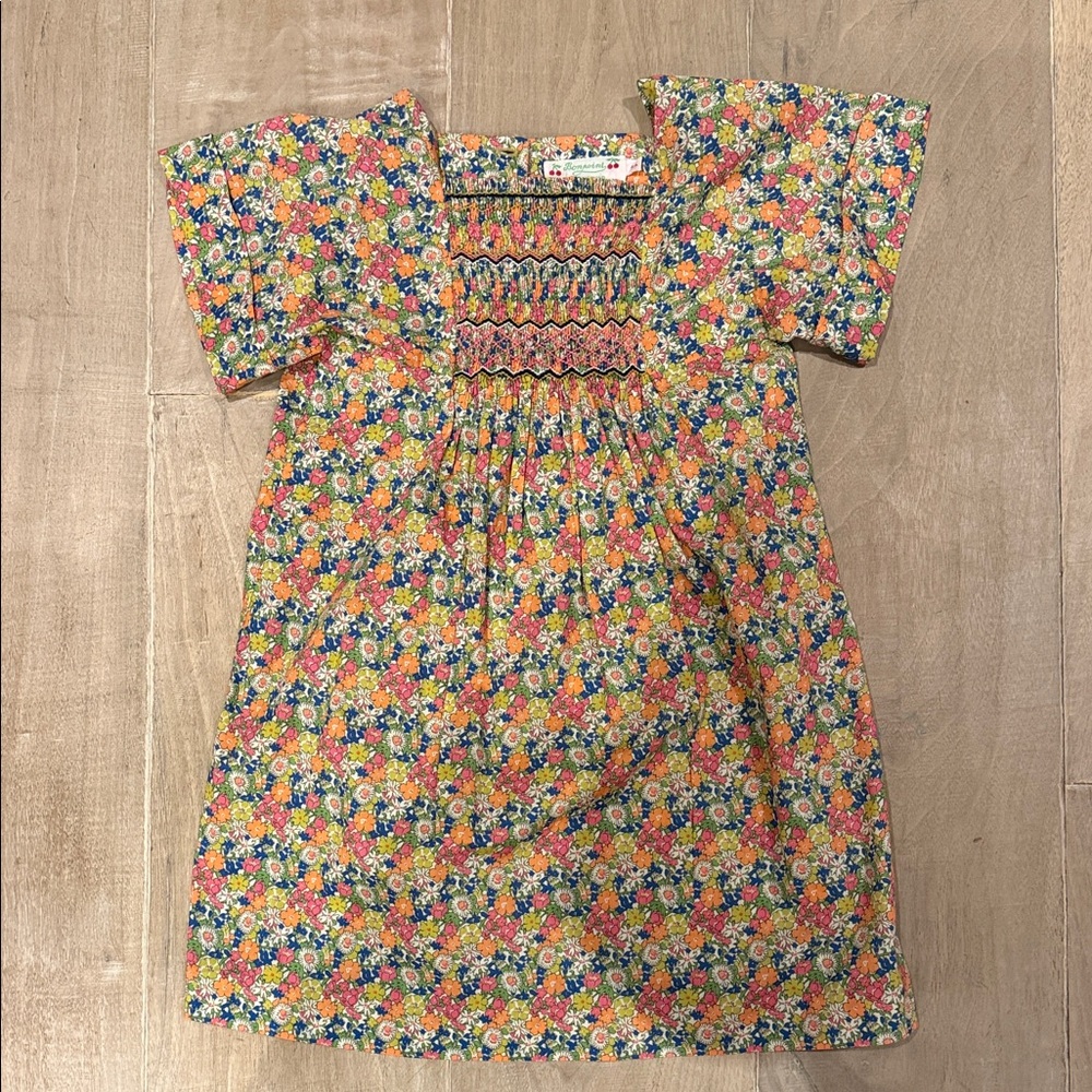 Bonpoint Floral Smocked Dress in Multicolor Print